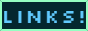 A site button colored dark green with a mint colored border reading 'links'